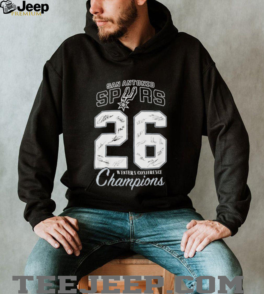 San Antonio Spurs Western Conference Champions ’26 signatures shirt