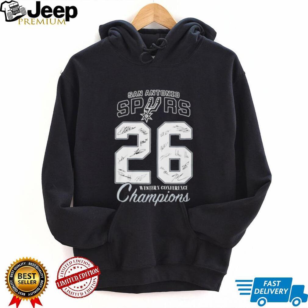 San Antonio Spurs Western Conference Champions ’26 signatures shirt