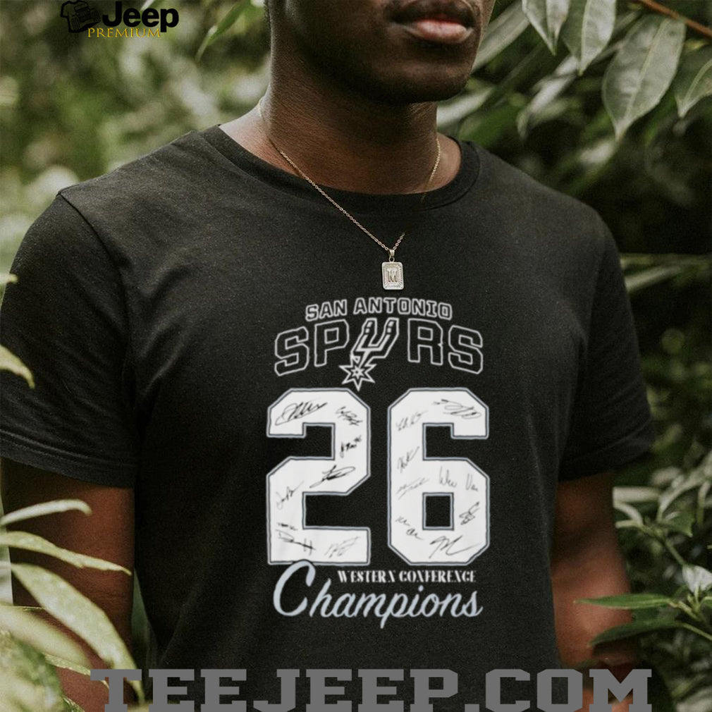 San Antonio Spurs Western Conference Champions ’26 signatures shirt