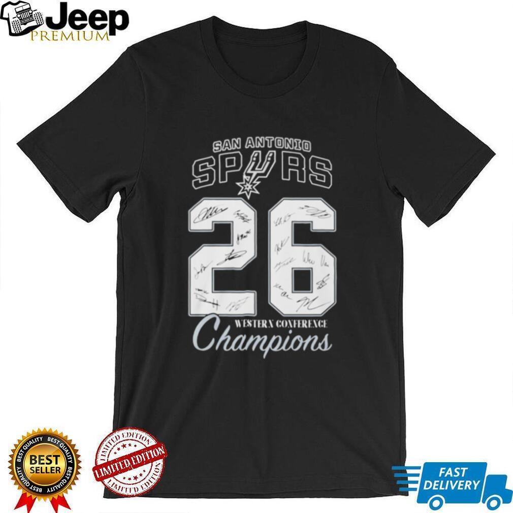 San Antonio Spurs Western Conference Champions ’26 signatures shirt