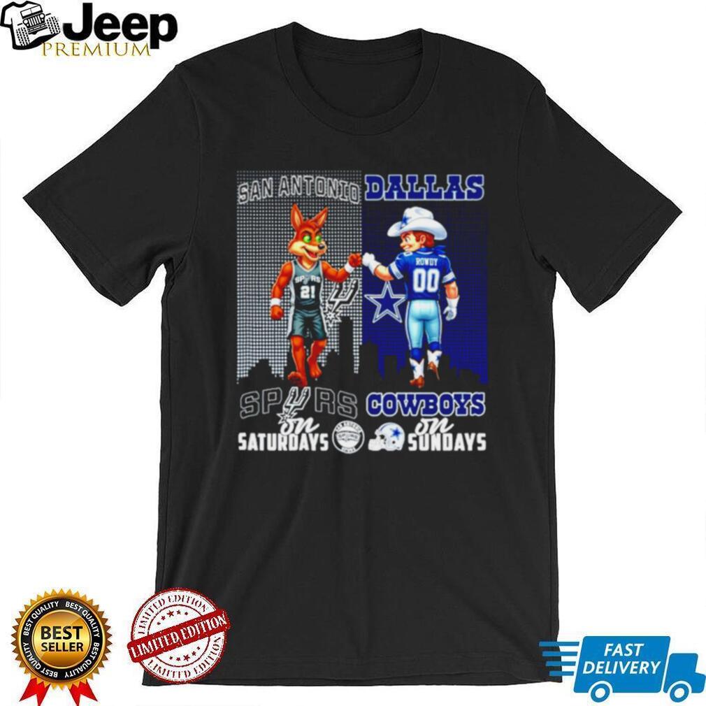 San Antonio Spurs and Dallas Cowboys Gameday Duo T Shirt Texas Sports Fan Gift