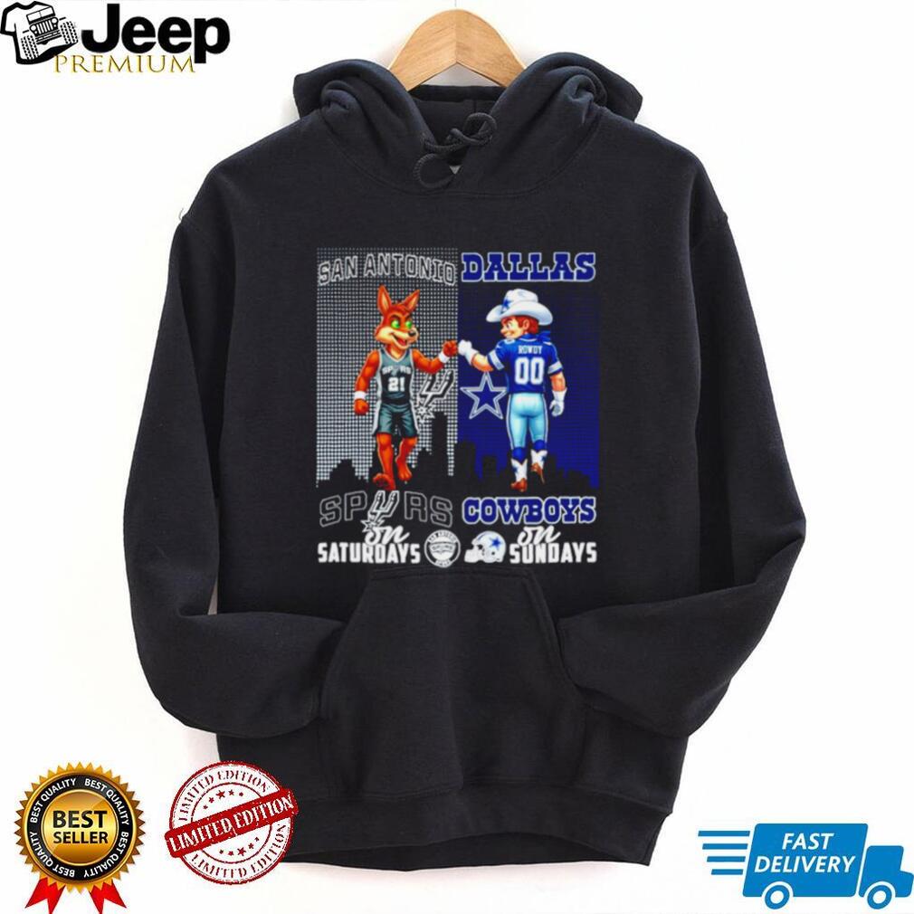 San Antonio Spurs and Dallas Cowboys Gameday Duo T Shirt Texas Sports Fan Gift