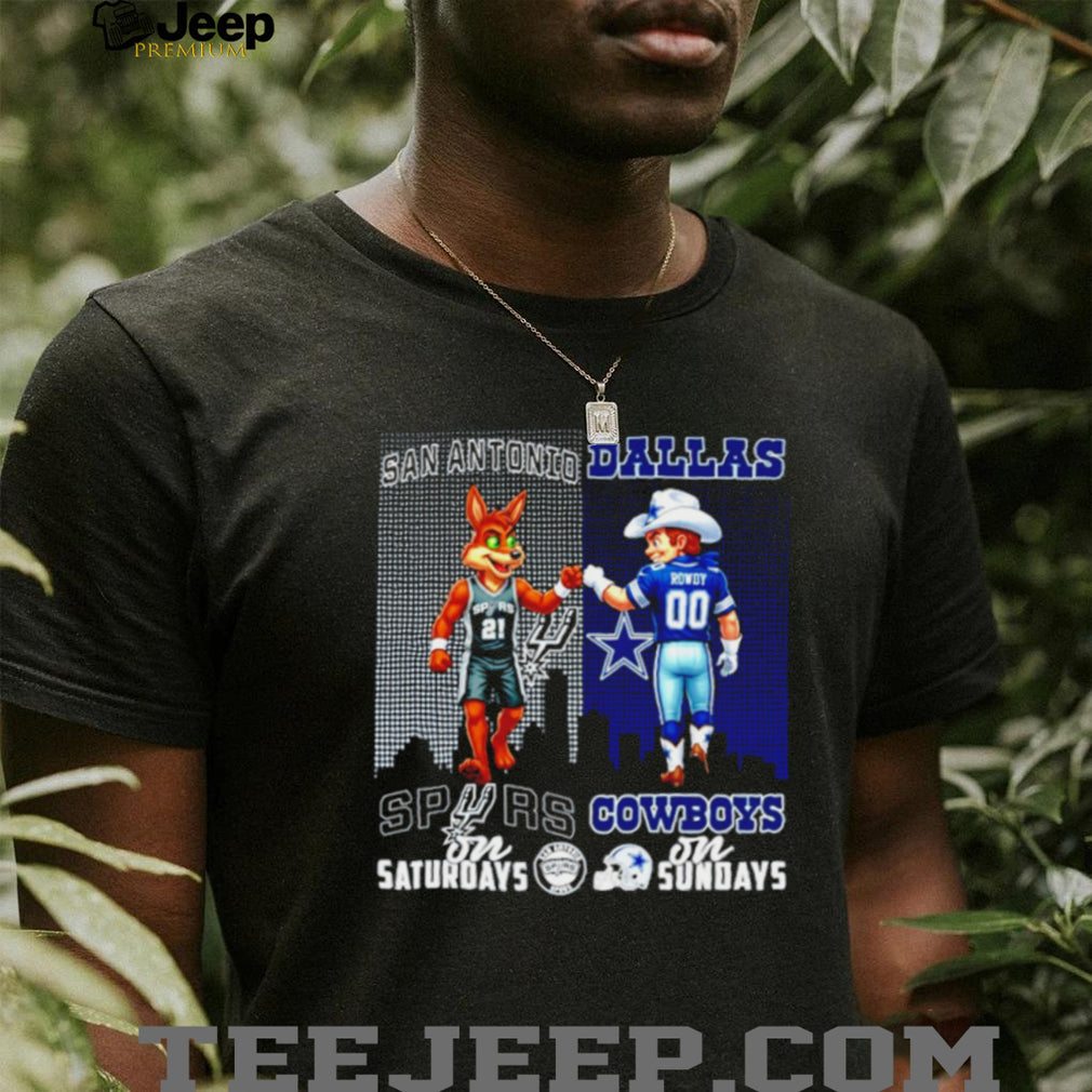 San Antonio Spurs and Dallas Cowboys Gameday Duo T Shirt Texas Sports Fan Gift