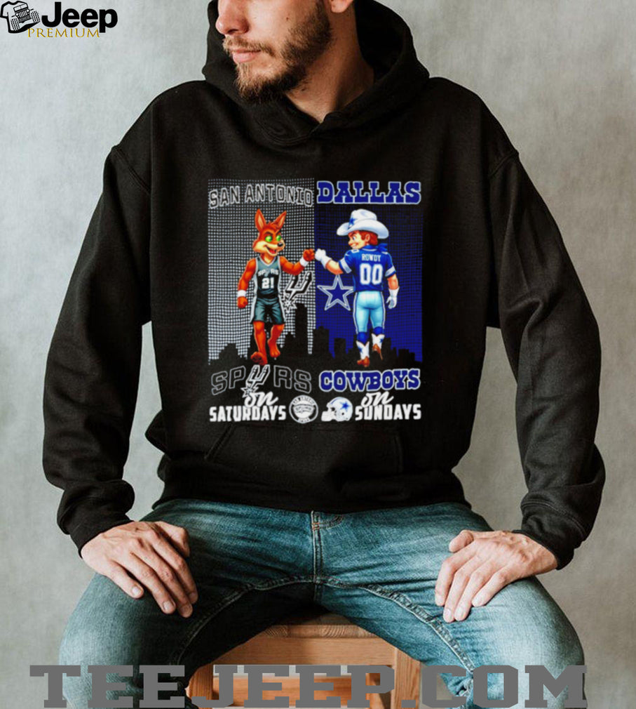 San Antonio Spurs and Dallas Cowboys Gameday Duo T Shirt Texas Sports Fan Gift