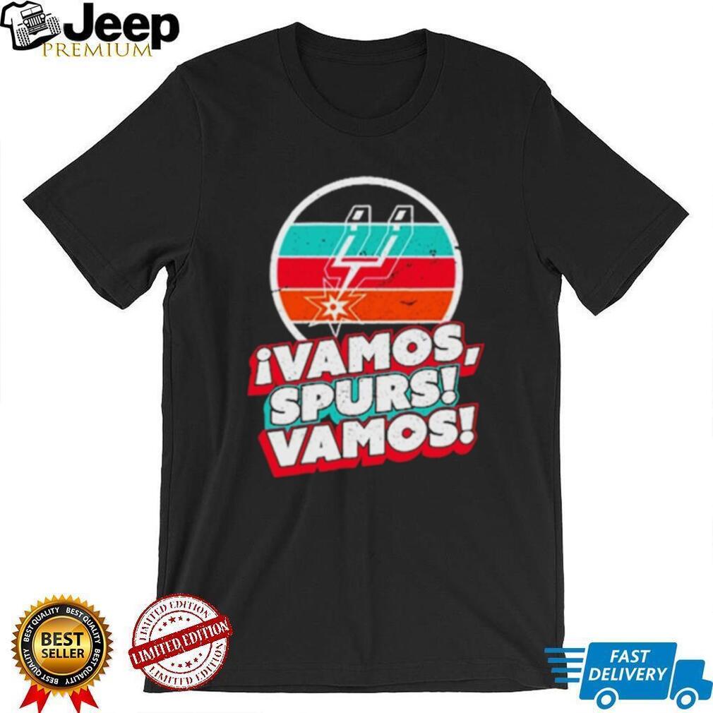 San Antonio Vamos Spurs Vamos Fiesta Retro Sunset T Shirt