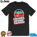 San Antonio Vamos Spurs Vamos Fiesta Retro Sunset T Shirt