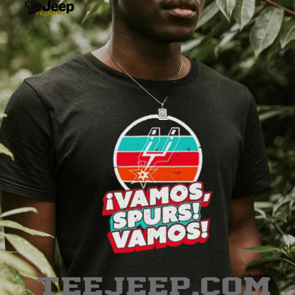 San Antonio Vamos Spurs Vamos Fiesta Retro Sunset T Shirt