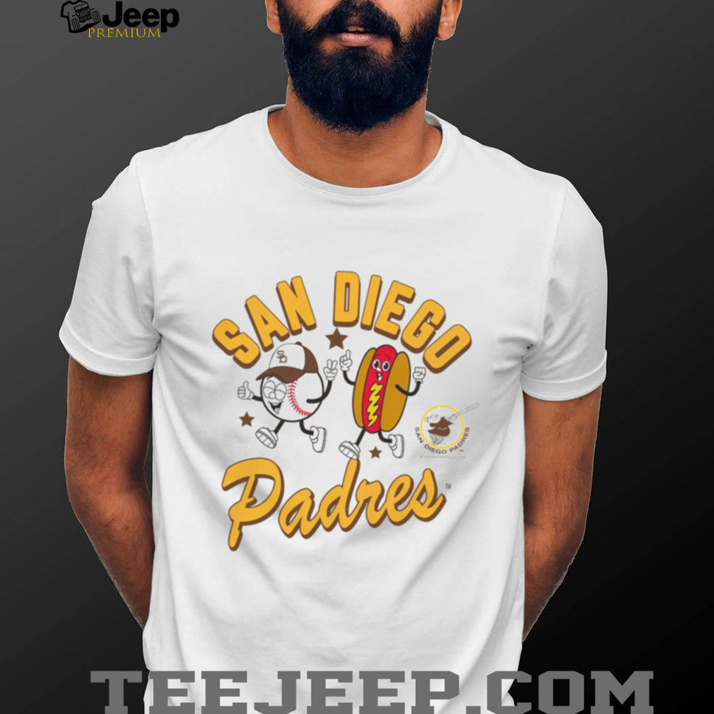 San Diego Padres Baseball Hot Dog Mascot Vintage Shirt