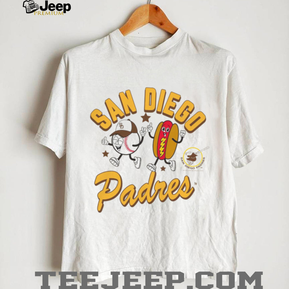San Diego Padres Baseball Hot Dog Mascot Vintage Shirt