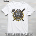 San Diego Padres Fire Department FD Logo Baseball Fans First Responders White T Shirt