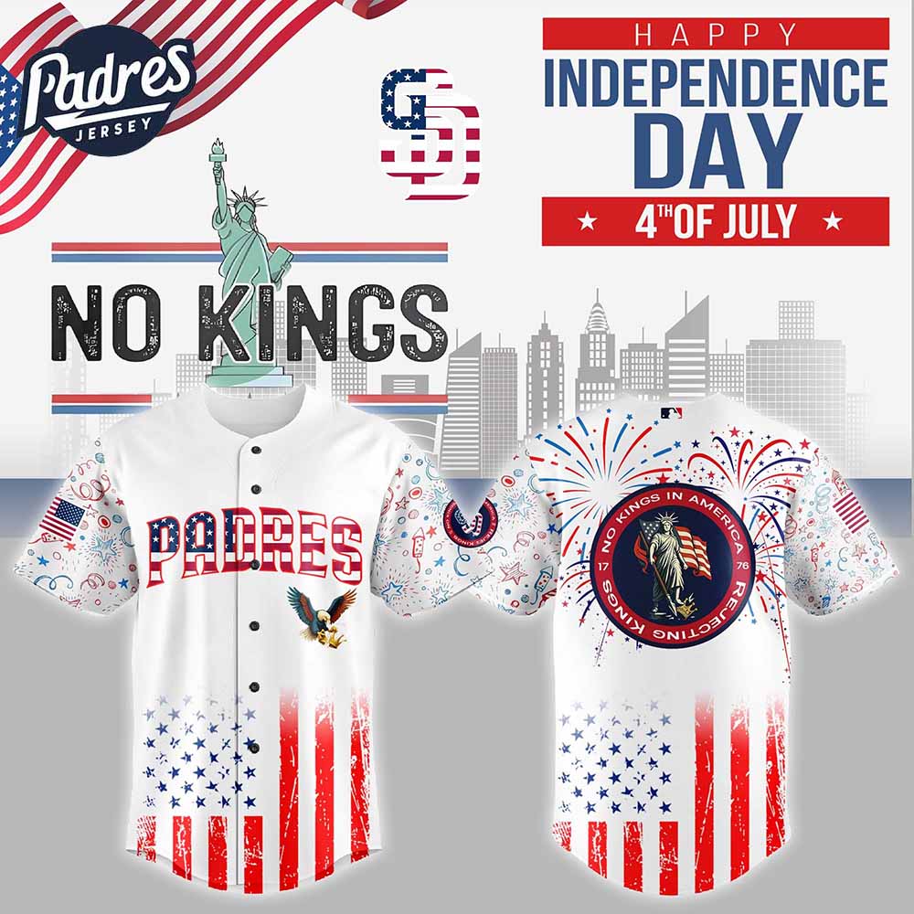San Diego Padres MLB x The 4th of July x Military Personalized Baseball Jersey - Padres Jersey Oasis: Elevate Your...