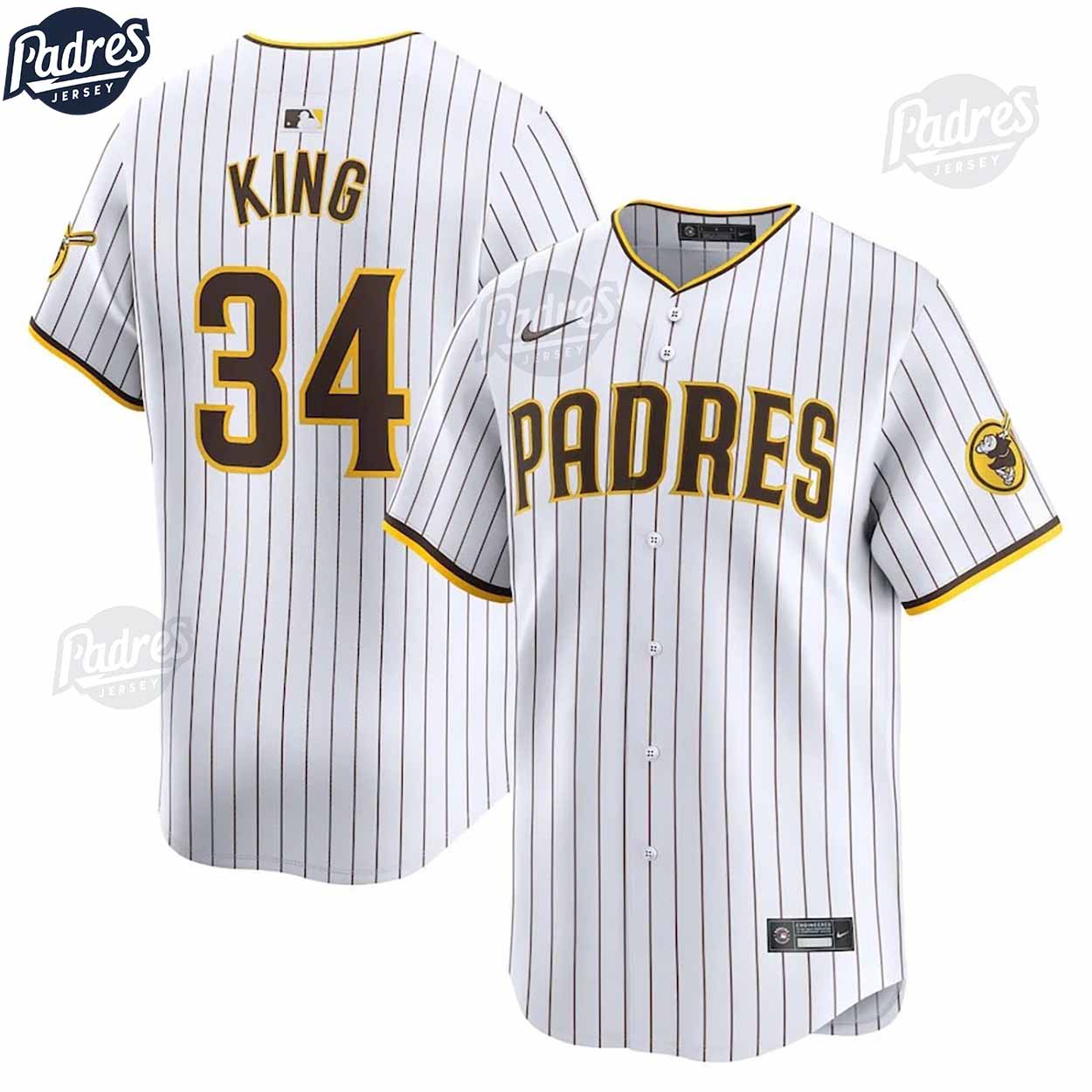 San Diego Padres Michael King Baseball Jersey - Padres Jersey Oasis: Elevate Your Baseball Style Game T-Shirts,... (Image 1)