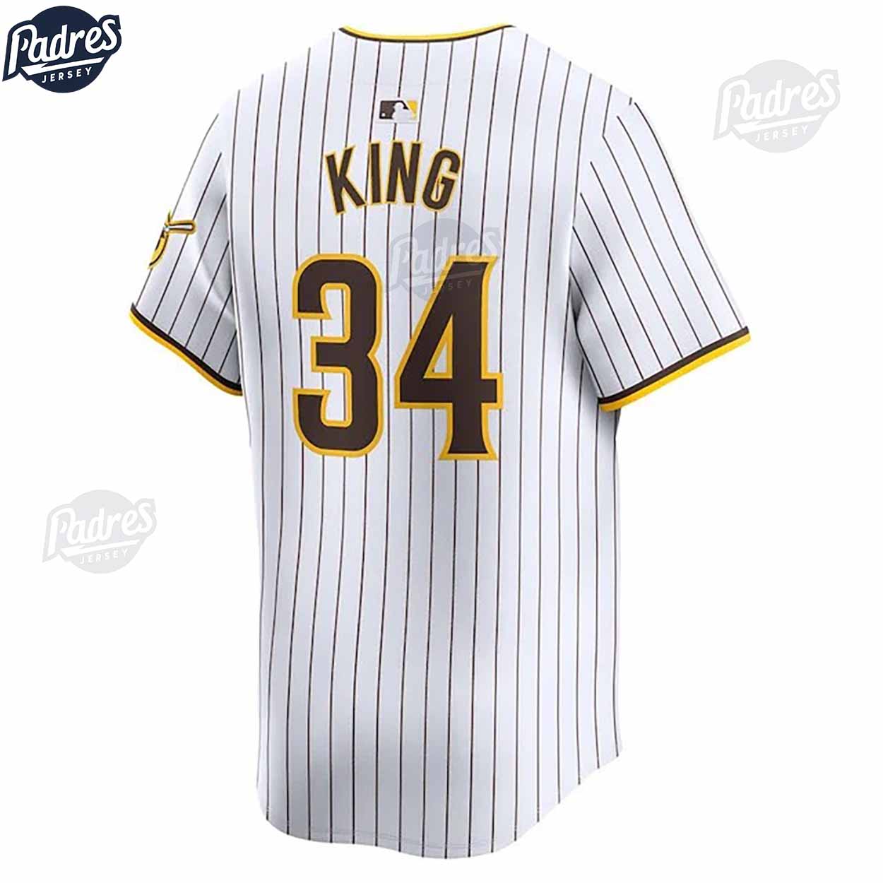 San Diego Padres Michael King Baseball Jersey - Padres Jersey Oasis: Elevate Your Baseball Style Game T-Shirts,... (Image 3)