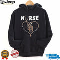 San Diego Padres Nurse Heartbeat Work Of Heart Medical T Shirt