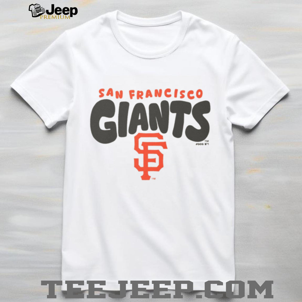 San Francisco Giants Cream Vintage Logo Fleece T shirt