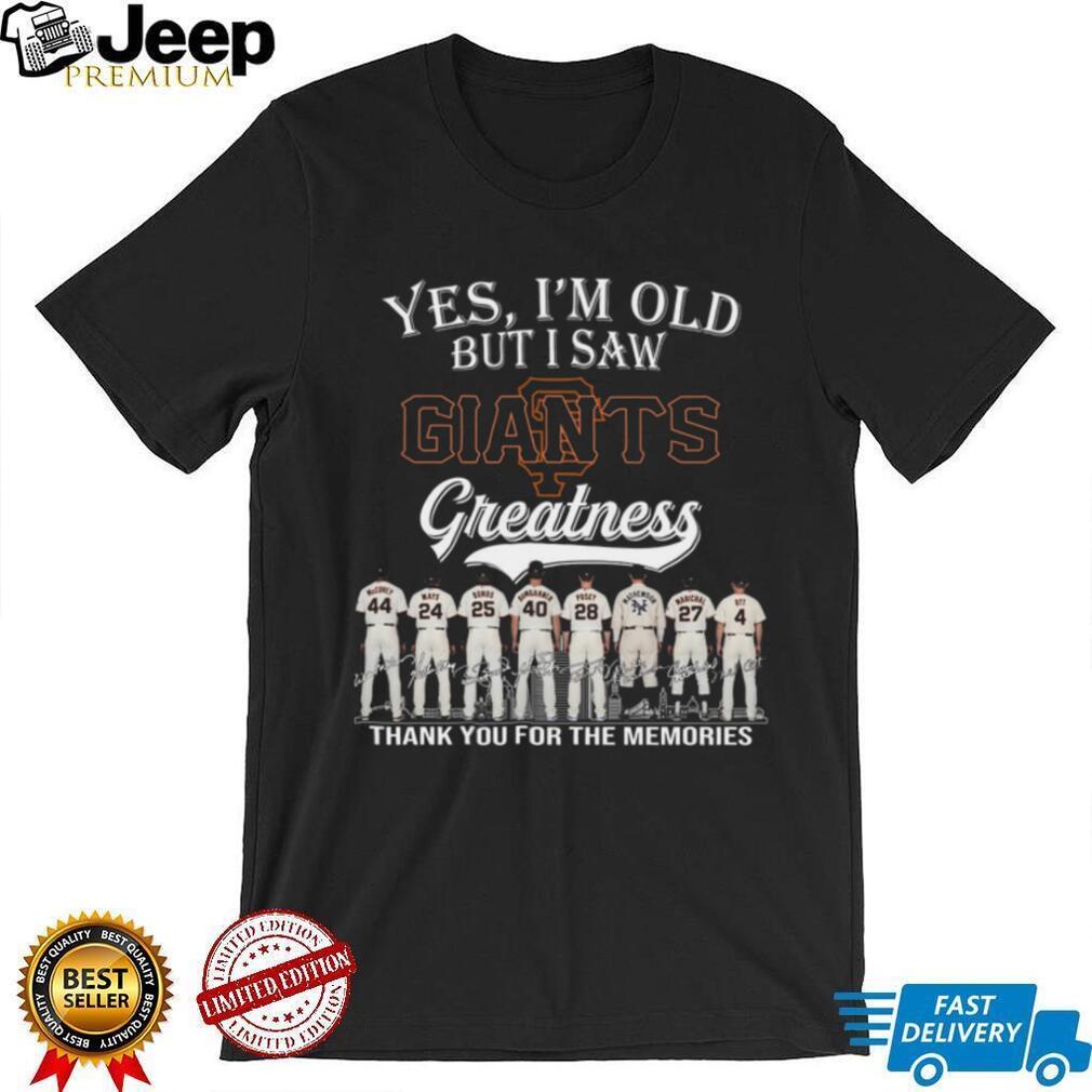 San Francisco Giants MLB Baseball Legends Vintage Retro Style Men Women Fans Shirt