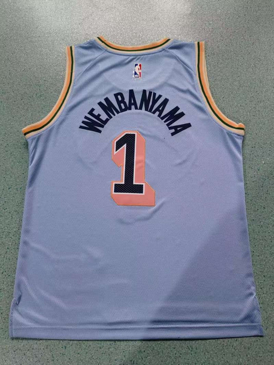 San Antonio Spurs #1 Victor Wembanyama New Season Spurs 1 City Style 1