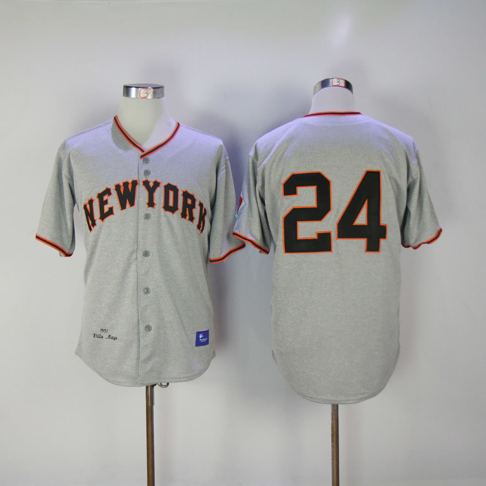 San Francisco Giants #24 Giants 24 New Hemp Gray Retro