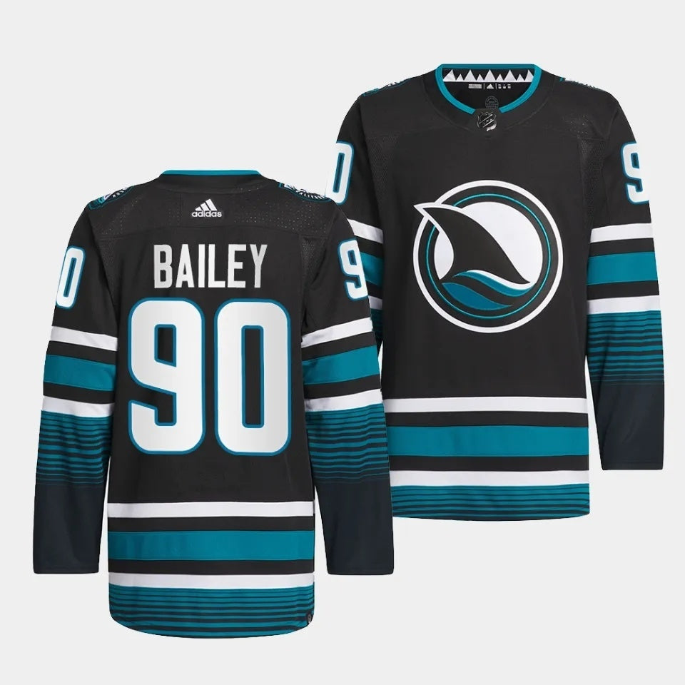 San Jose Sharks #90 Justin Bailey 2023-24 Cali Fin 3rd Alternate Jersey
