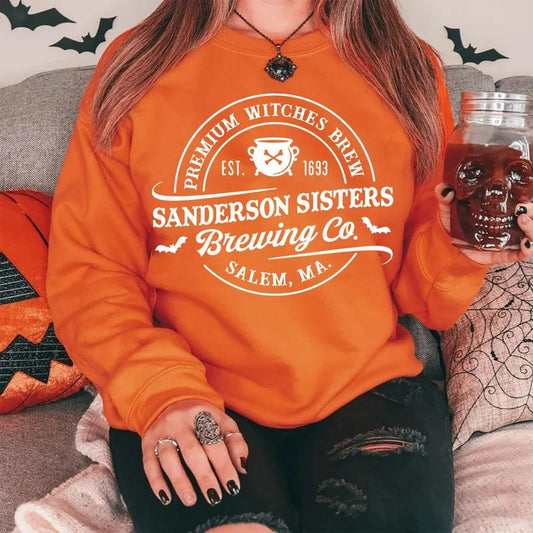 Sanderson Sister Brewing Co Halloween Sweatshirt, Hocus Pocus Shirt, Sanderson Sisters, Hocus Pocus Halloween Shirt, Witchcraft Witch, Magic, Fall Sweatshirt, Spooky Season, Halloween Party Shirt
