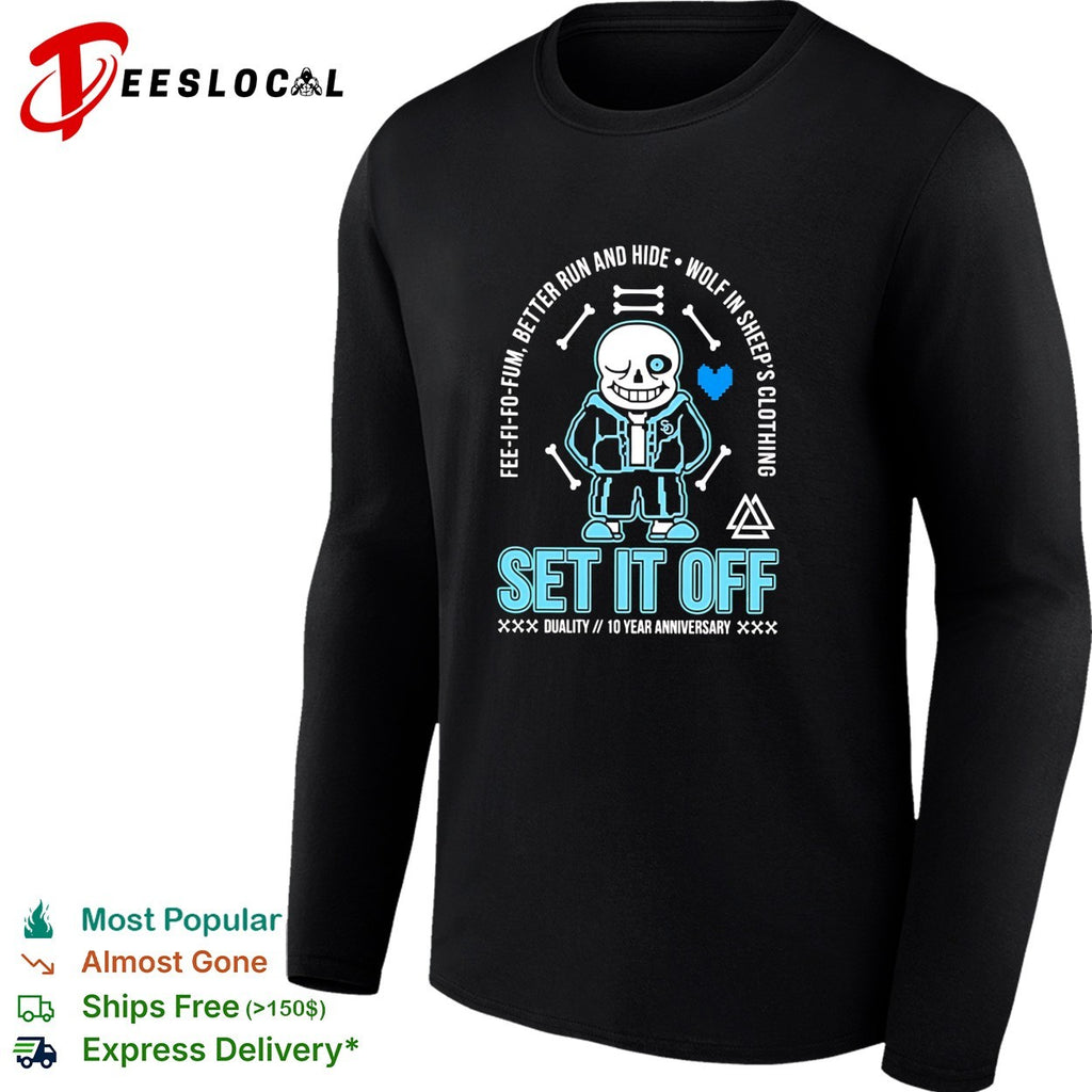 Sans Set It Off duality 10 year anniversary shirt