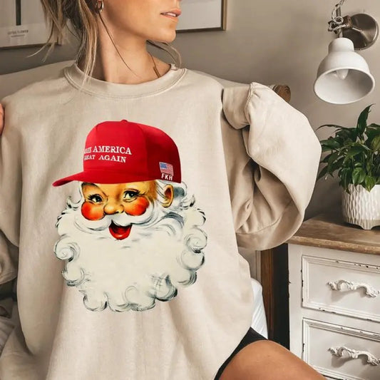 Santa for Trump Santa Make America great again Shirt, Trump i'll be home for Christmas Shirt, Trump Vance 2024, Trump 2024 shirt, trump supporters shirt, Unisex Republican shirt, Political Graphic tee, Election 2024 Shirt sweatshirt or Hoodie