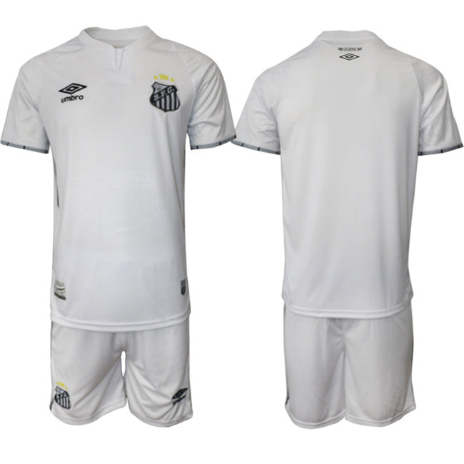 Santos F.C. Blank 25 26 White Home Soccer Jersey Suit