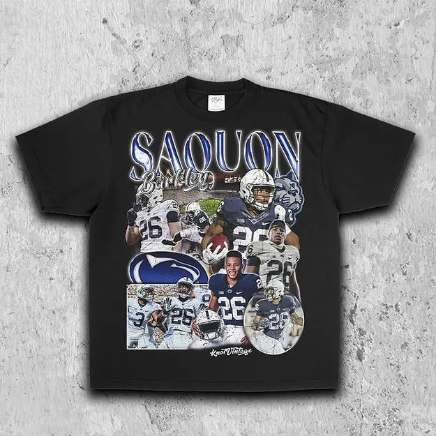 Saquon Barkley Penn State Tee | Vintage Tee | Men's Graphic T-Shirt | Gift For Fan