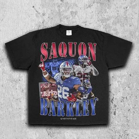 Saquon Barkley Tee | Vintage Tee | Men's Graphic T-Shirt | Gift For Fan