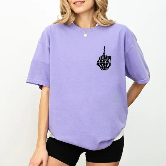 Sarcastic Women Tee, Sarcastic Skeleton Hand Unisex Graphic T-shirt, Funny Skeleton Unhinged Shirt, Sarcastic Funny Mama Tee, Sarcasm Lover Shirt, Comfy Fabric Graphic Tee, Women's Tops, Womenswear, Cotton Fabric Relaxed Fit Chic Style