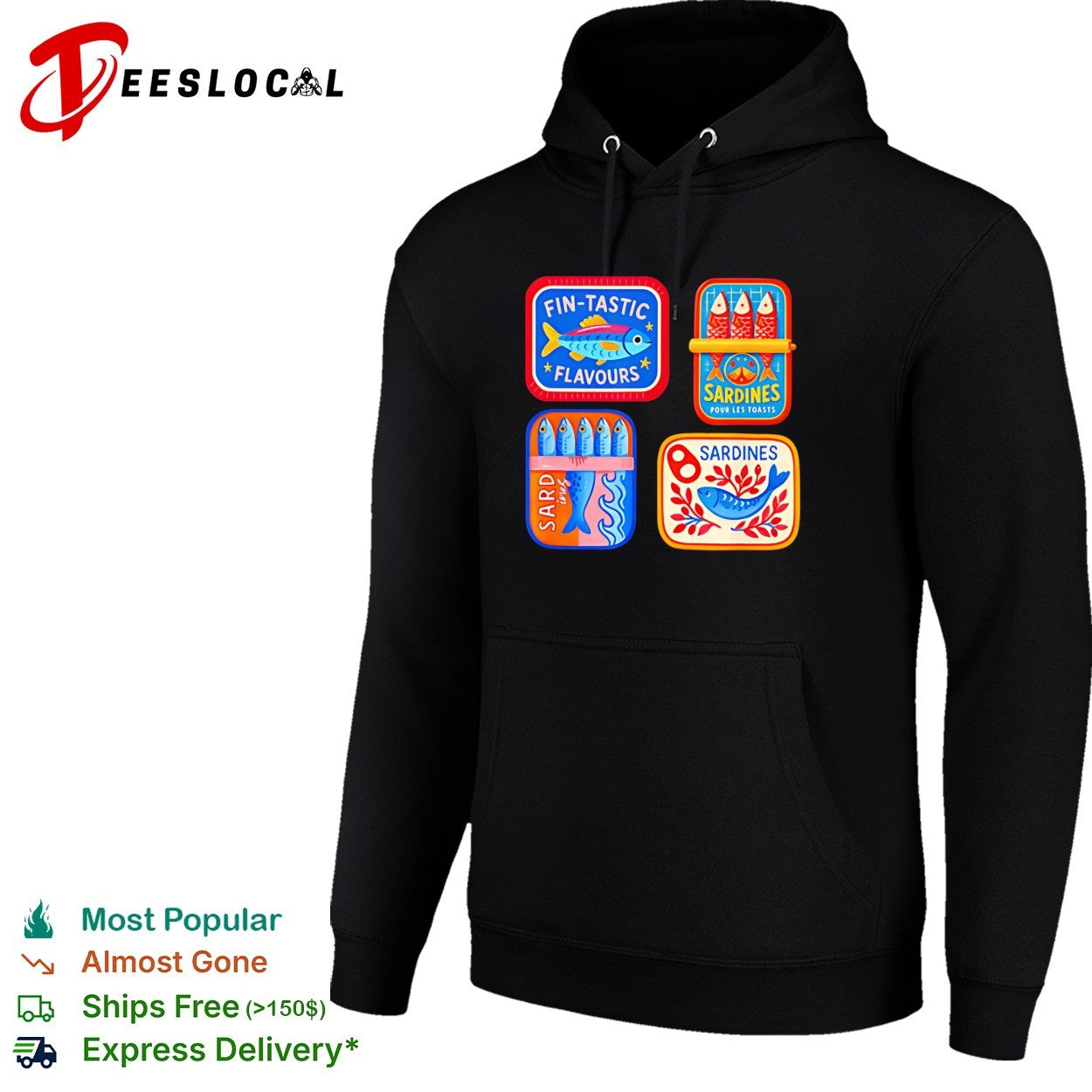 Sardine tins fin tastic flavours shirt