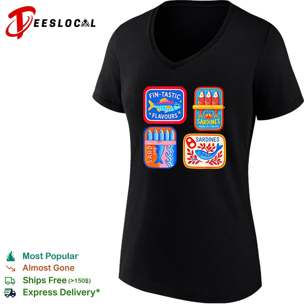 Sardine tins fin tastic flavours shirt