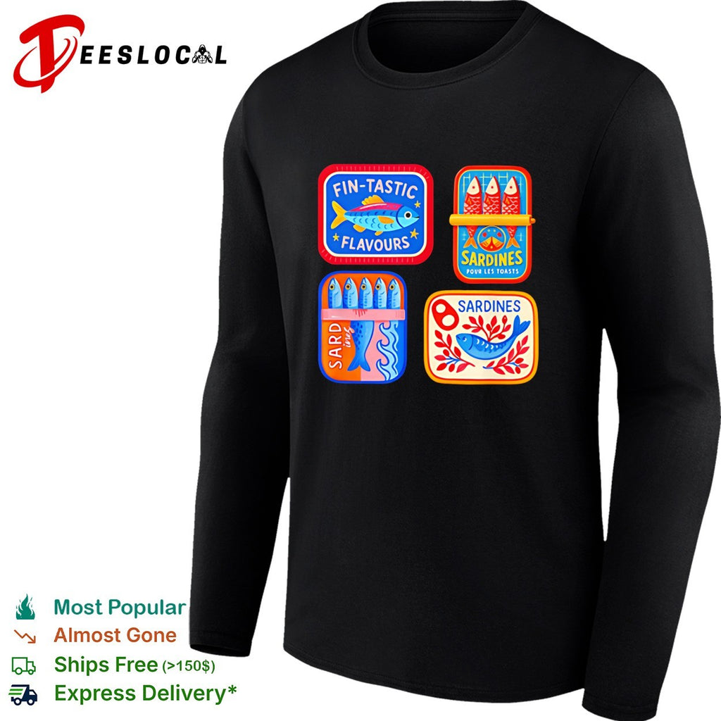 Sardine tins fin tastic flavours shirt