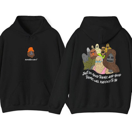 Sassmate Hoodie, Sassy Hoodie, Sassy the Sasquach Unisex 2 Sides Hoodie - Men and Women Casual Cotton Streetwear Hoodie
