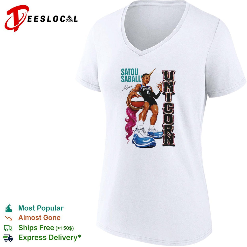 Satou Sabally New York Liberty WNBA Unicorn basketball player shirt