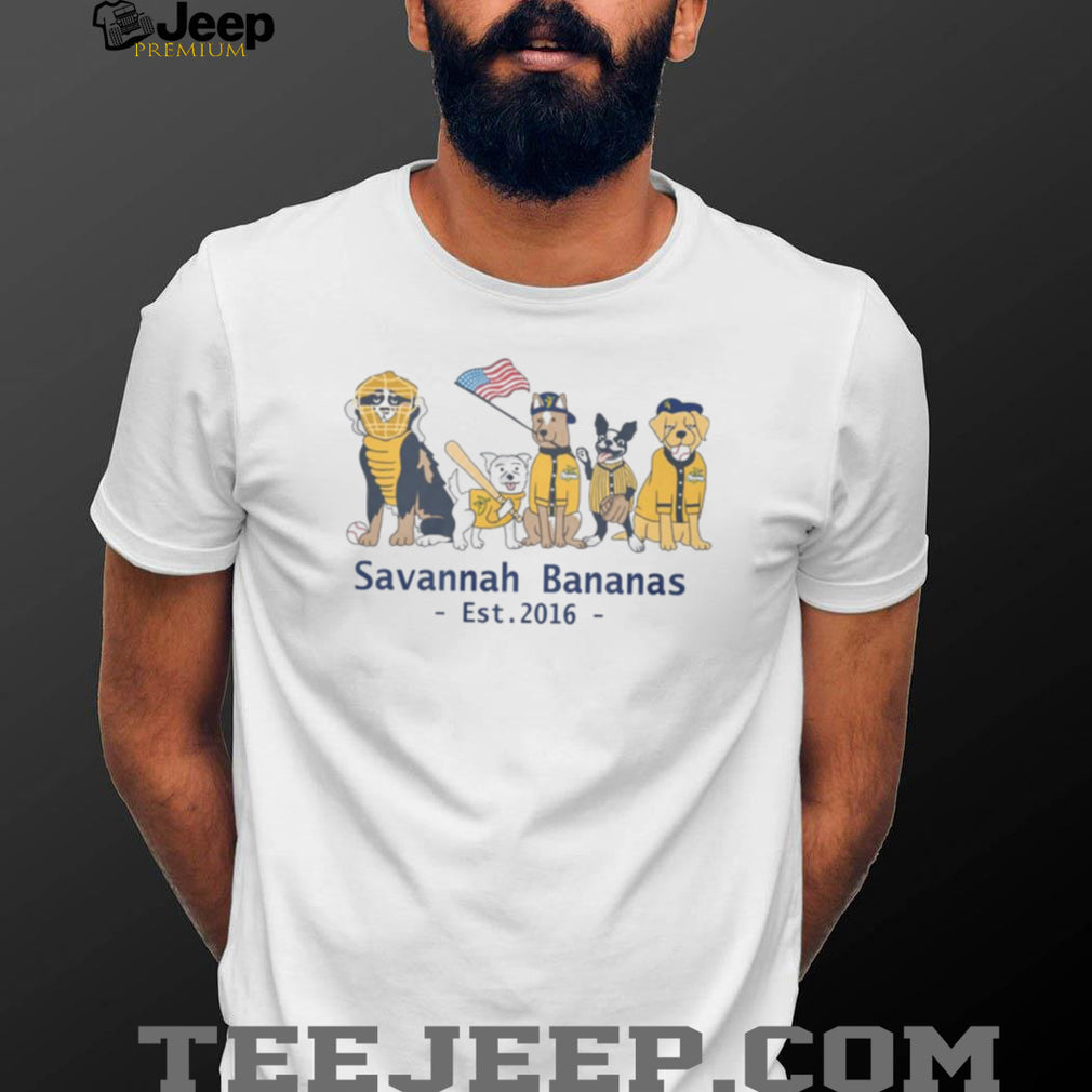Savannah Bananas Baseball Team Dogs Mascot Lineup T Shirt