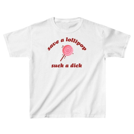 Save A Lollipop Suck A Dxck Lesbian Bisexual Pride Shirt, LGBTQ Pride Month, Iconic Slogan Baby T-shirt, 90s Vintage Tee Trending Print