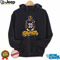 Sawyer Number 33 Football Player Graffiti Chainsaw T Shirt