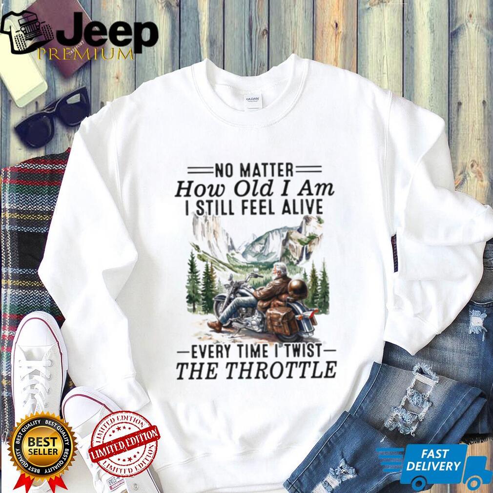 Scenic Biker Twist The Throttle Motorcycle Rider T Shirt