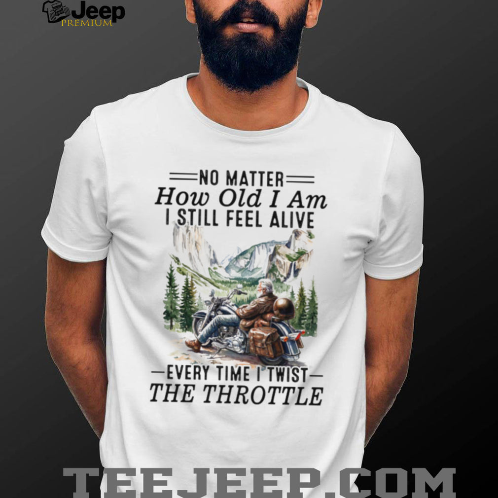 Scenic Biker Twist The Throttle Motorcycle Rider T Shirt