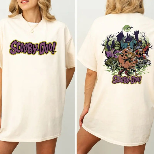 Scooby Doo 2 Side Shirt, 90s Horror Movie Shirts, Retro Halloween Shirts, Scoobydoo Shirt, Vintage Horror Movie Character Tee, For Women, For Men