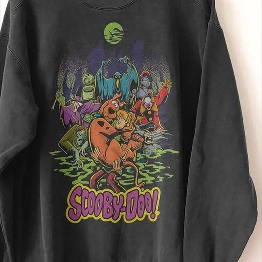 Scooby Doo Shirt, 90s Horror Movie Sweatshirt, Retro Halloween Sweatshirt, Scooby doo Sweatshirts, Vintage Horror Movie Character Tee Sweaters Classic