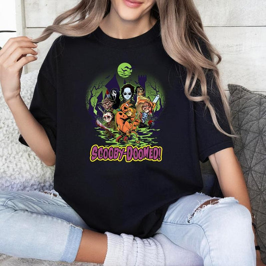 Scooby Hallooween T Shirt, 90s Vintage Scooby T Shirt, Fashion Cotton, Full Colors, Full Sizes, For Men, For Women Casual Fabric