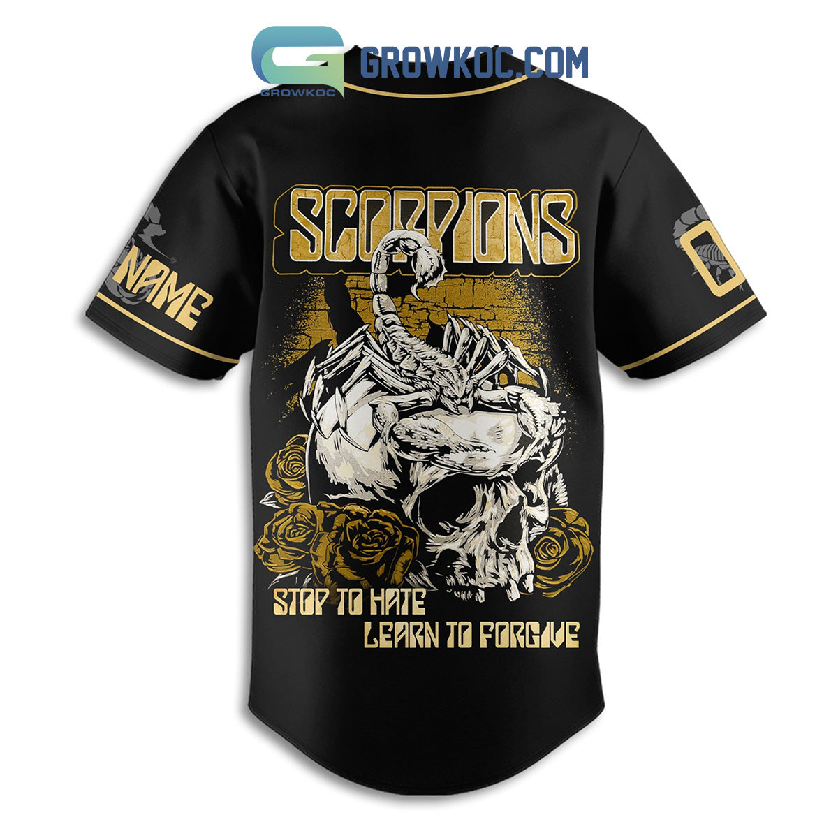 Scorpions Learn To Forgive Personalized Baseball Jersey