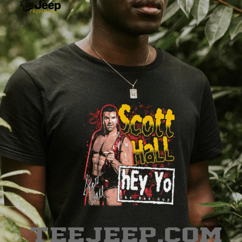 Scott Hall hey yo the bad guy signature shirt