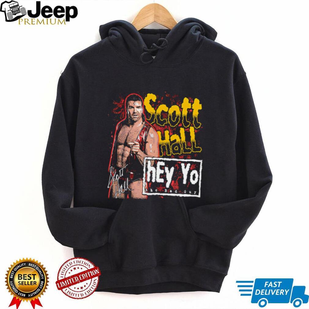 Scott Hall hey yo the bad guy signature shirt