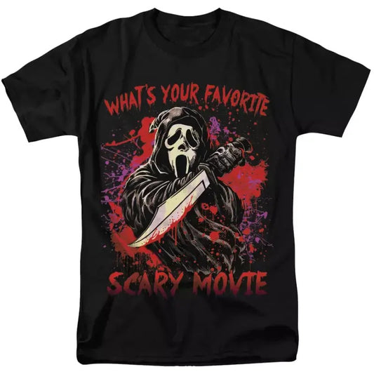 Scream Ghostface 90s Holloween Horror Movie vintage Graphic design T-Shirt, vintage funny tee, shirt for women, Gift for him, her, Womenswear Top