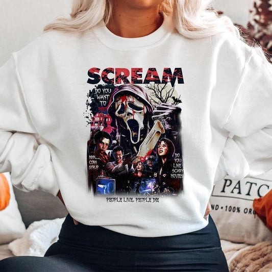 Scream movie sweatshirt, Sweatshirt, Hoodie