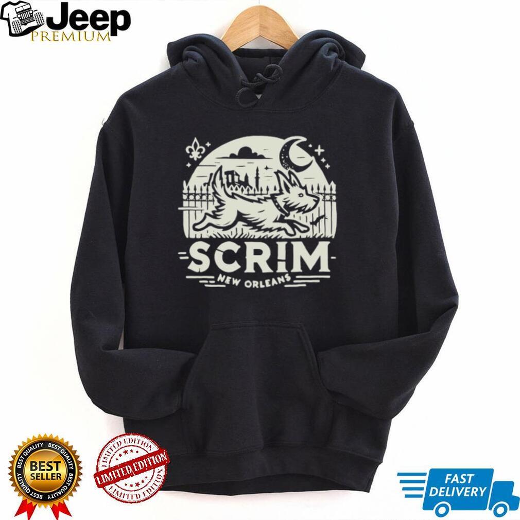 Scrim New Orleans Houdini Hound live free or bark trying Shirt