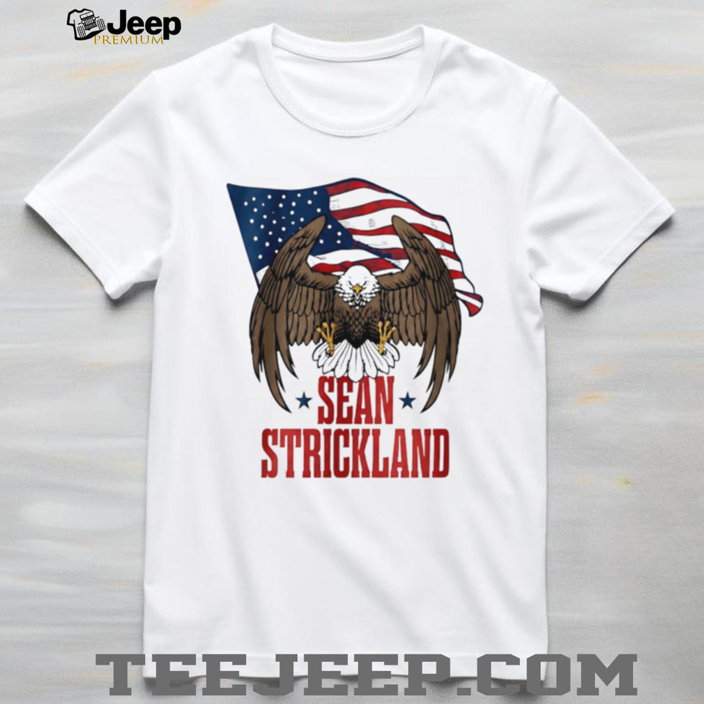 Sean Strickland American Flag Eagle MMA Fighter T Shirt
